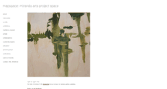 Desktop Screenshot of mirandaartsprojectspace.com