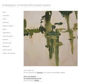 Tablet Screenshot of mirandaartsprojectspace.com